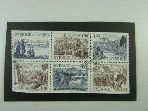 1984 Sweden SC #1508-13 MEDIEVAL  TOWNS   Used set of 6 stamps