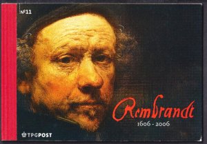 Netherlands 2006 Birthday Rembrandt Prestige Booklet Scott# 1253 MNH