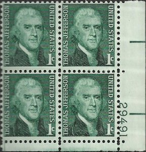 # 1278 MINT NEVER HINGED ( MNH ) THOMAS JEFFERSON