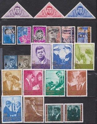 150+ Woldwide Kennedy collection on stockpages and pre-printed pages in binder