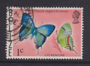 Belize   #346  used   1974  butterflies   1c