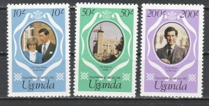 Uganda      314-16    (N**)    1981   Complet