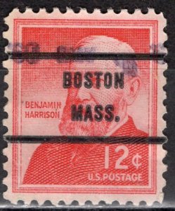 USA; 1959: Sc. # 1045: Used Pre-Cancelled Single Stamp