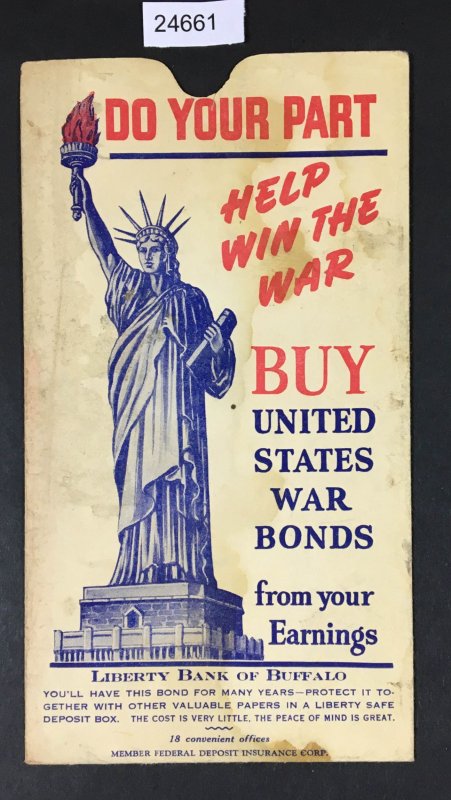 US STAMPS # 1 BUY WAR BONDS CAT. $1 LOT #24661