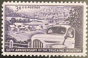 Scott #1025 1953 3¢ Trucking Industry MNH OG VF