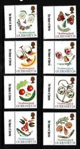 Guernsey-Sc#543-50-unused NH set-Greetings-1995-