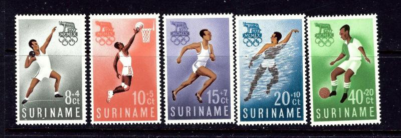 Surinam B75-79 MNH 1960 Olympics