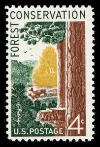 SCOTT  1122  FOREST CONSERVATION  4¢  SINGLE  MINT NEVER HINGED