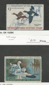 United States, Postage Stamp, #RW36-RW37 Used, 1969-70 Duck Hunting Permit