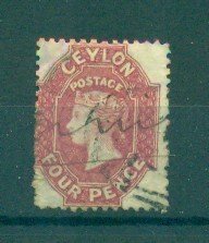 Ceylon sc# 50 used cat value $130.00