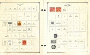 Bavaria - Germany Stamp Collection on 10 Scott International Pages, 1849-20 (BD)