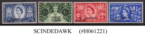 KUWAIT - 1953 QEII CORONATION 4V SCOTT#113-116 - MINT NH