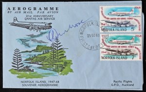 NORFOLK ISLAND 1968-77 First Flight Covers & related. AAMC cat $110 +. (7)