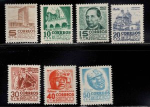 Mexico Scott 875-881 Mint Never Hinged stamps