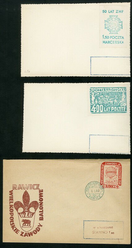 Poland Stamps Lot of 8 Scarce Postal Stationery