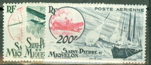 KE: St Pierre & Miquelon C15-17 MNH CV $40.50