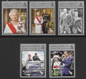 New Zealand 2399-2404  2012  set 5  VF  Mint NH