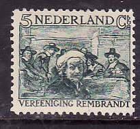 Netherlands-Sc#B41- id7-unused hinged semi-postal -Rembrandt-paintings-1930-