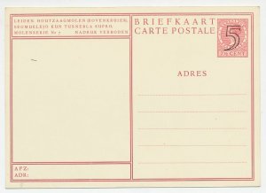 Postal stationery Netherlands 1946 Windmill - Leiden