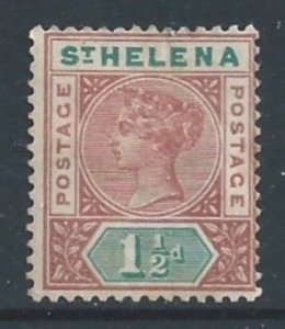 St. Helena #42 Mint No Gum 1 1/2p Queen Victoria - Wmk. 2