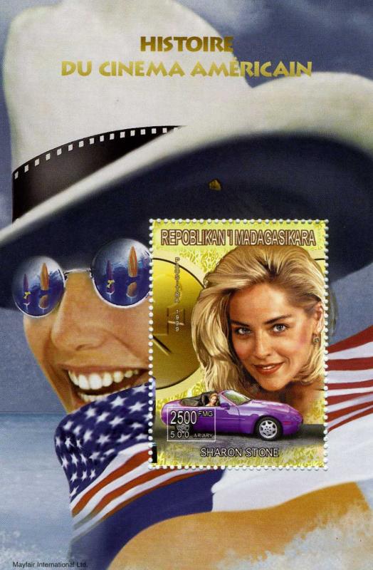 Madagascar 1999 American Actress Sharon Stome s/s Perforated mnh.vf