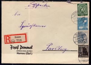Germany 1947 Registered Cover