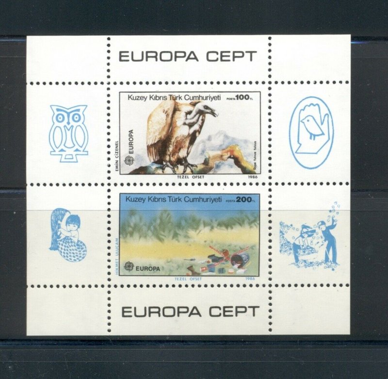 Turkey - Cyprus #181 1986 Europa sheet VFMNH CV $16.00