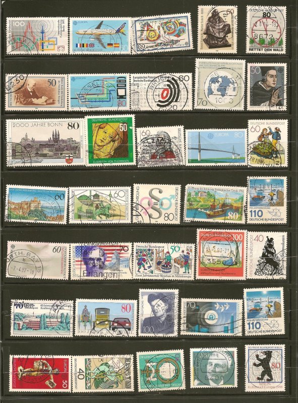 Germany 70 Different Used Stamp Mixture