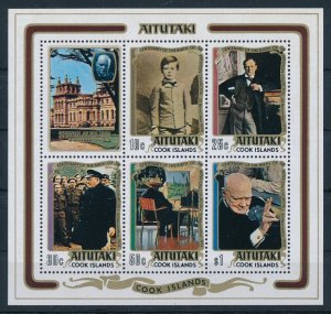 [116613] Aitutaki 1974 Winston Churchill Centenary Souvenir Sheet MNH