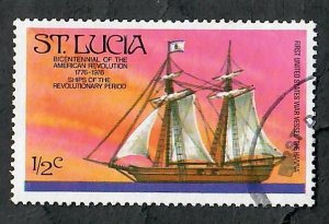 St. Lucia #379 used single