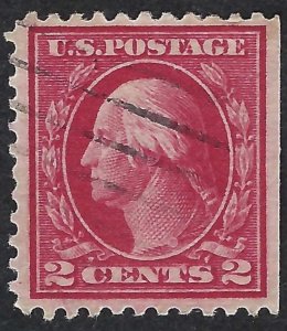 United States #499 2¢ George Washington, Type I,  Carmine. Perf. 11. VF. Used.