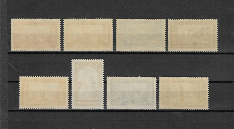 MONACO 1933/39 SG 135/142 MNH
