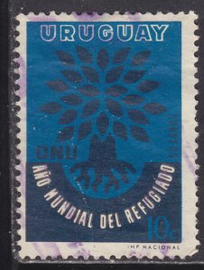 Uruguay 657 World Refugee Year 1960