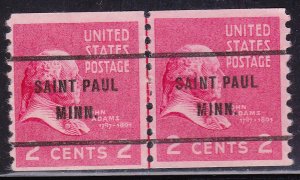 Precancel - Saint Paul, MN - PSS 841-61 Coil Line Pair - No Gum