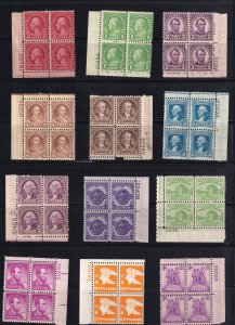 U.S. Stamp Plate Blocks, MNH (S31072)