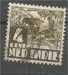 NETHERLANDS INDIES, 1934, used 4c, Rice Field Scene, Scott 169