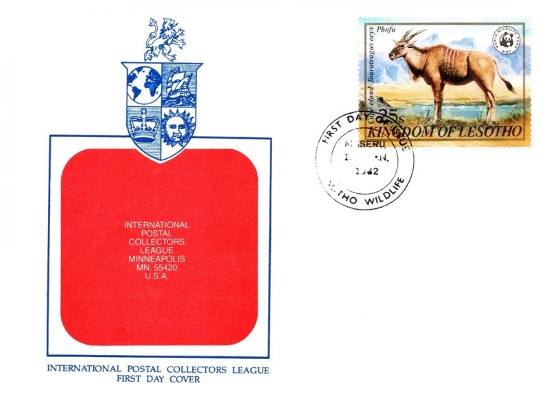 Lesotho, Worldwide First Day Cover, World Life Fund