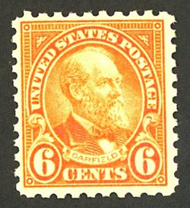 U.S. #587 MINT OG NH NATURAL GUM CREASES CREASE