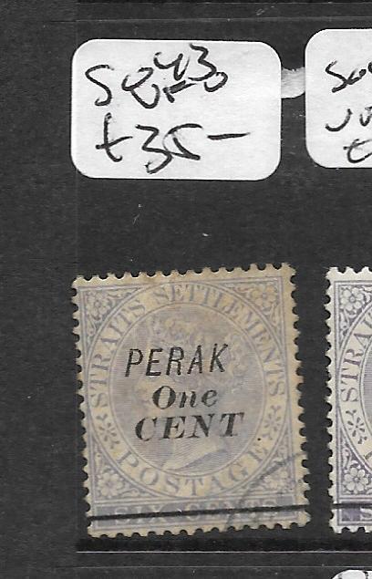 MALAYA PERAK (P0109B) QV 1C/6C  SG43  VFU