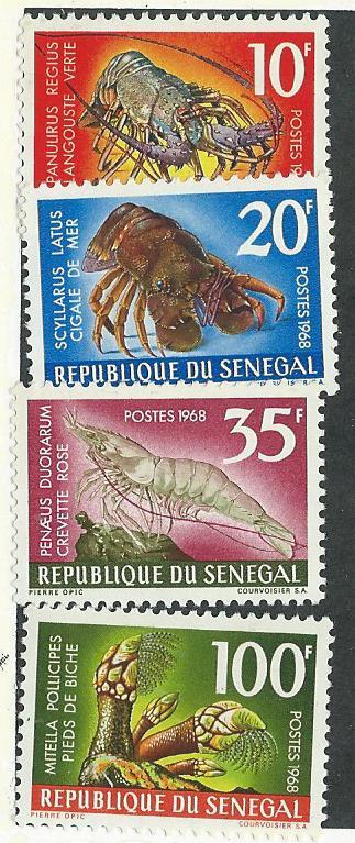 Senegal #301,303,304 & 306 ( MNH)  CV $10.15