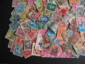 Worldwide perfins mixture of 300 many countries, duplicates,mixed condition
