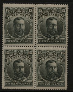 Newfoundland #103 Very Fine Never Hinged Block