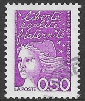 FRANCE 1997 50c Purple Marianne Issue Sc 2591 VFU