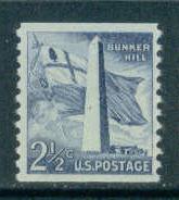 1056 2 1/2c Bunker Hill Fine MNH