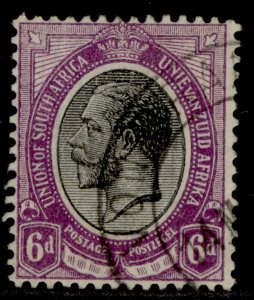 SOUTH AFRICA GV SG11, 6d black & violet, FINE USED.