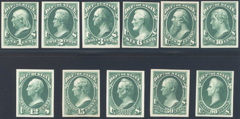 US Scott #O57TC4d-O67TC4d Mint, F-XF, NGAI, Atlanta