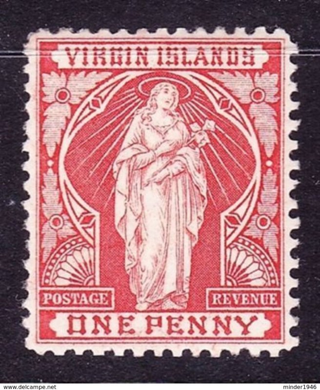 BRITISH VIRGIN ISLANDS 1899 QV 1d Brick Red SG44 MH