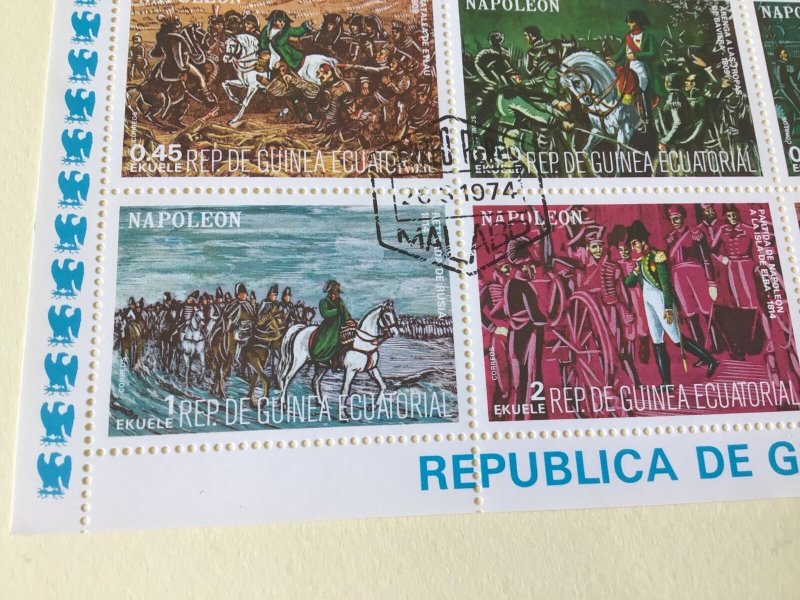 Republic de Guinea Ecuatorial  Napoleon  Stamps Sheet Ref 55213