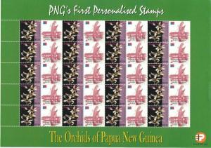 PAPUA NEW GUINEA 2007 Orchids Flowers Wildlife 18 Sheets MNH (PAP225