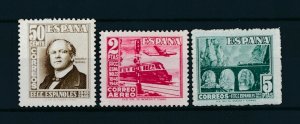 [107825] Spain 1948 Stamp day Railways train MNH (2 PTAS MLH)